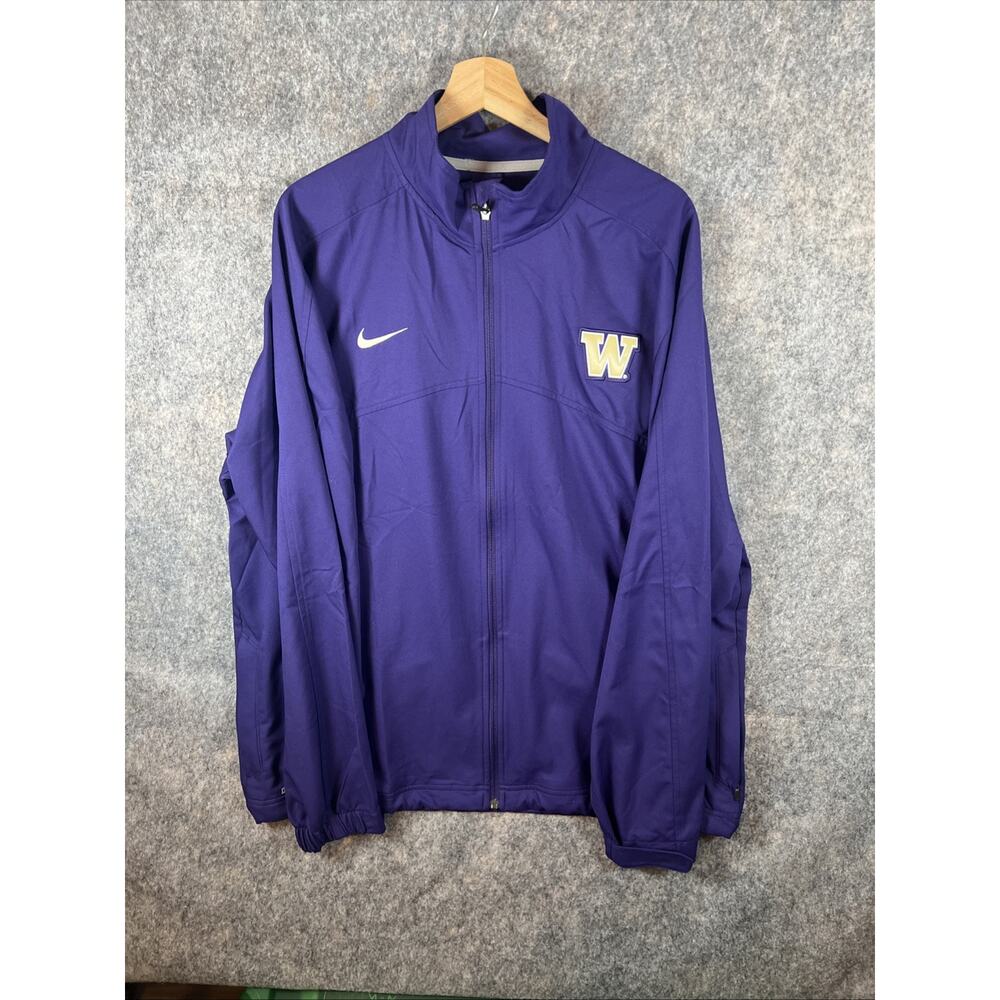 Nike Washington Huskies Purple Mesh Lined Vented Windbreaker Jacket Mens XL
